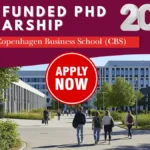 Fully Funded PhD Scholarship in Marketing at Copenhagen Business School (CBS), Denmark 2026